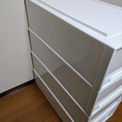収納ケース Fits フィッツケース ロングL 4個セット キャスター付きの画像
