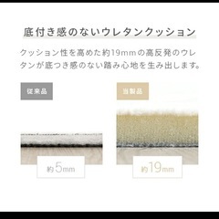 カーペット　ラグ　マットレス　180x180の画像