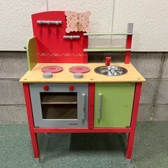 JANOD ジャノー 木製 キッチン おままごと 幅53cm×奥...