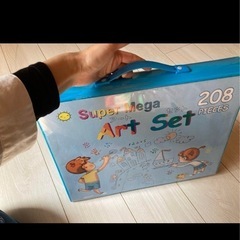 美品　1箇所のみ一度だけ使用　お絵かきセット スーパーメガアートセットの画像