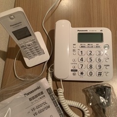 取引中　未使用  子機付き　電話機の画像