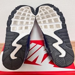 NIKE AIR MAX90 MESH GS 23.5 ネイビーの画像