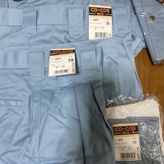 春夏用作業着上下1セット　新品未使用の画像