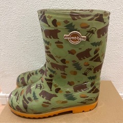 【無料】mont-bell 長靴　レインブーツ　19cm