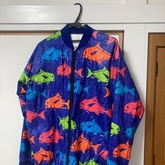 【20%オフ】古着　服　魚　柄　洋服　