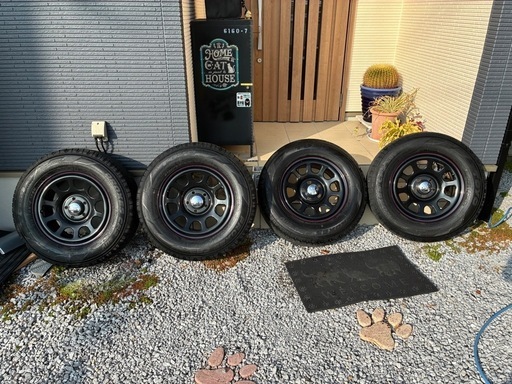 決まりました デイトナスチールホイールタイヤセット デリカD5