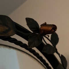 アンティーク 玄関収納棚鏡台の画像