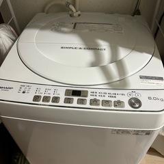 　SHARP 洗濯機
2019年製