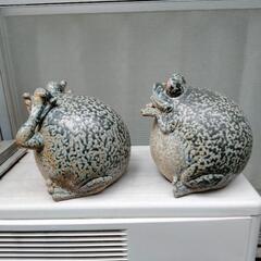 商談中！カエル置物3点セットの画像
