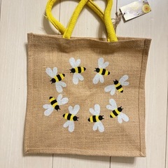 値下げしました！　《新品》　麻トートバッグの画像