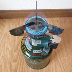 【交渉中】コールマン Coleman　ガスランタン・ストーブ・ガス　セットの画像