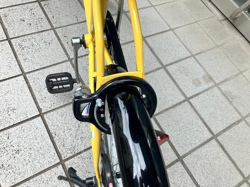 【値下げしました】【美品】20インチシティサイクル(イエロー)