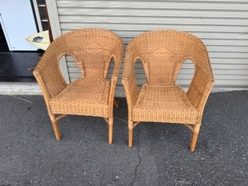 ラタンチェア　籐　椅子