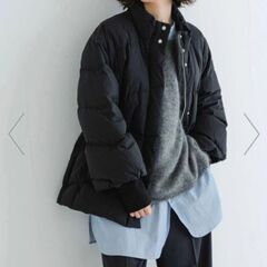 アーバンリサーチ　完売品　ドロストダウンジャケット　黒　 ダウンコート　ダウン　の画像
