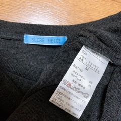 トップス　薄手のニット　ブラック　Mの画像
