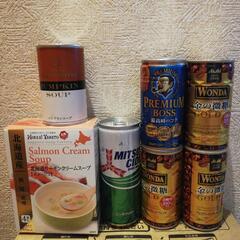 缶コーヒー　スープ　わかめ他