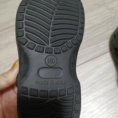 子ども用サンダル黒16cmの画像