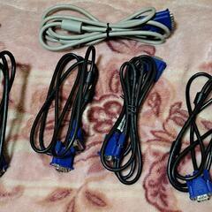 ♪8個モニターのケーブル   VGA  &  DVI