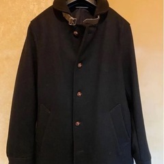 美品grobalwork シングルメルトンピーコートショールマリ...