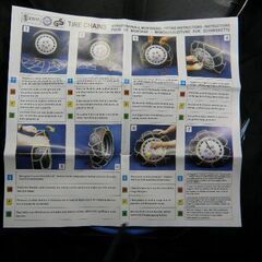 未使用保管品 タイヤ・スノーチェーン TUV NORD GS SUD 金属9mm ケース付 ジャッキアップ不要 取りに来ていただける方受け渡し日時自由         の画像