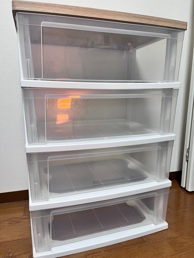 【まとめて3000円】4段衣装ケース