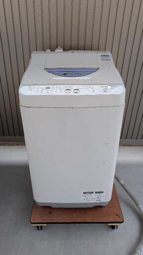 【分解清掃済】洗濯機 SHARP ES-TG55L-A 乾燥機能付き