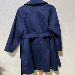 GIRLS トレンチコート　ネイビー110センチの画像