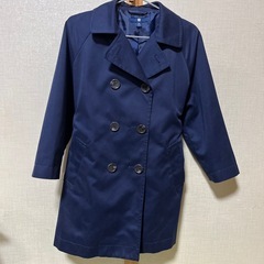 GIRLS トレンチコート　ネイビー110センチの画像