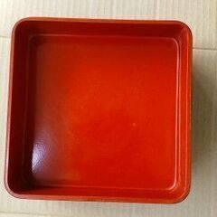 重箱②　赤色　20ｃｍ角　3段の画像
