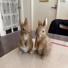かわいいウサギの置物差し上げます！