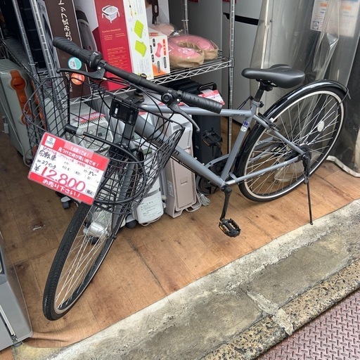 ☆ジモティ割あり☆ 6段ギア自転車 27インチ 黒 クリーニング済み TK1817