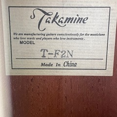 タカミネアコースティックギター　T-F2N　の画像