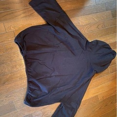 オーバービッグルーズシルエットフードパーカーカットソートレーナースウェットの画像