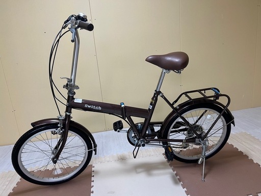 【お引き取り決定】折りたたみ自転車 U字ロック付き