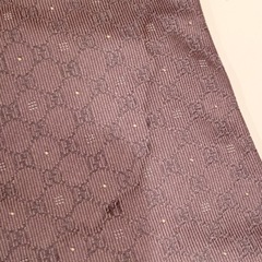 GUCCI ネクタイ シルク イタリア製 グレーの画像