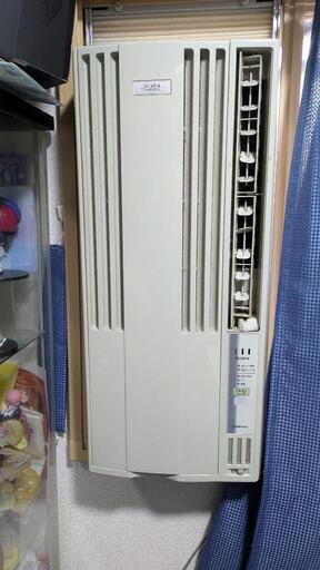 (取引中)引越し！窓用エアコン 伸縮部分あり コロナ 稼働確認 リモコン付き