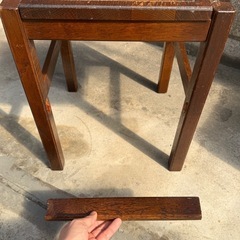 飛騨産業/キツツキスツール　希少品　一部欠けありの画像