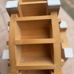 大工がつくる　本格的な水車の画像