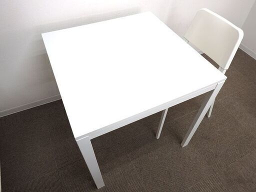 新札幌◆IKEA/イケア ダイニングセットメルトルプ ホワイト系◆ テーブル＋チェアセット No.3174