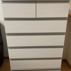 【成約済】ニトリ　収納用タンス　白基調