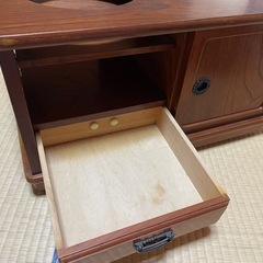 木製引き出し 小物入れ キャスター付きの画像