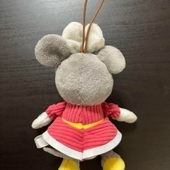 ミニーマウス ぬいぐるみ ストラップ付きの画像