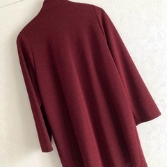 ボルドーカラーコートの画像