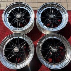 美品 ワーク エクイップ03 15インチ PCD100-4穴 軽...