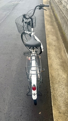【手渡し】26インチ　ホワイトの自転車　6段変則　中古