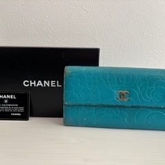 CHANEL シャネル　カメリア　ラムスキン　長財布　財布　正規...