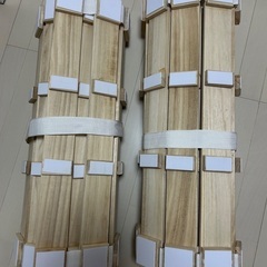 すのこマット　すのこベッド　ロール式　桐　ダブルの画像