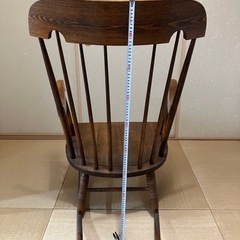 30,000→24,000→19,200→15,360円！木製ロッキングチェア　昭和レトロ　当時物　アンティーク家具　ビンテージ家具　昭和48年　　およそ横60奥行き80高さ100の画像