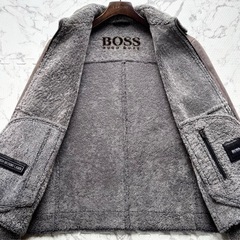 Hugo BOSS  ラムレザーフライトジャケットの画像
