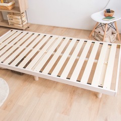 シングルすのこベッド　ホワイト
